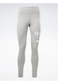 Reebok Legginsy Identity Logo Leggings HT6195 Szary. Kolor: szary. Materiał: bawełna #3