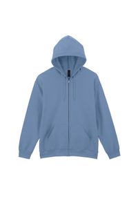 GILDAN - Męska Bluza Z Kapturem Softstyle Midweight Full Zip. Typ kołnierza: kaptur. Kolor: niebieski, szary, wielokolorowy