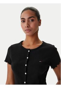 Tommy Jeans Bluzka DW0DW20377 Czarny Slim Fit. Kolor: czarny. Materiał: bawełna #2