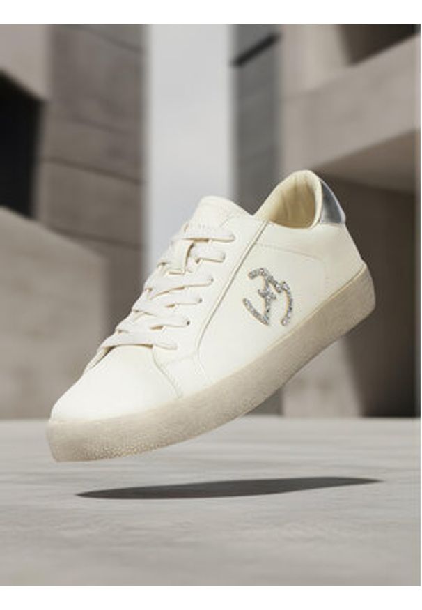 Eva Minge Sneakersy EO-ELLA-WSDR13670-1 Biały. Kolor: biały. Materiał: materiał