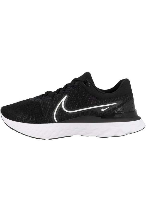 Buty do biegania męskie Nike React Infinity Run Flyknit 3. Zapięcie: sznurówki. Kolor: czarny, wielokolorowy. Materiał: tkanina, materiał. Szerokość cholewki: normalna. Sport: bieganie