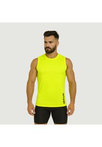 ELPLAYER - Koszulka fitness męska JEAS żółty fluo. Kolor: żółty. Styl: sportowy #1