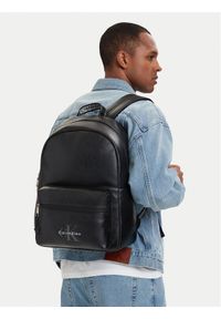 Calvin Klein Plecak Bold Logo Webbing LV04D3417G Czarny. Kolor: czarny. Materiał: skóra #1