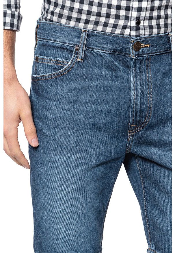 Lee - SPODENKI LEE RIDER SHORT FLICK DARK L73FLJKA 112120537. Materiał: jeans