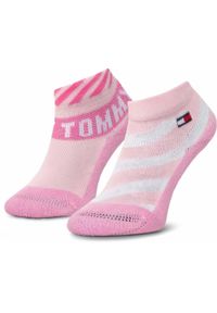 ZEAGLE - Skarpetki Tommy Hilfiger dla Dzieci 19 - Miękka Bawełna dla Najmniejszych. Kolor: czerwony, różowy, wielokolorowy, biały. Materiał: bawełna #1