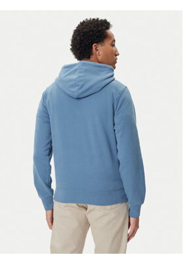 Mustang Bluza Bronson 1016966 Niebieski Regular Fit. Kolor: niebieski. Materiał: bawełna