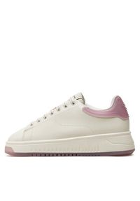 Emporio Armani Sneakersy X3X024 XR128 C659 Écru. Materiał: skóra #3