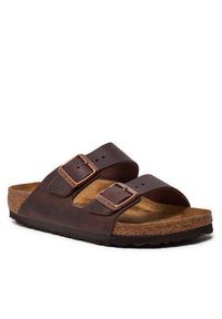 Birkenstock Klapki Arizona 0052533 Brązowy. Kolor: brązowy. Materiał: skóra #7