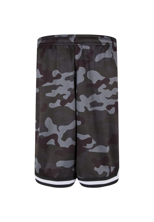 Szorty z siatki Urban Classics AOP. Kolor: czarny. Materiał: dzianina. Długość: krótkie. Sezon: lato