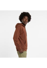 Bluza męska New Balance MT41508ROK – brązowa. Kolor: brązowy. Materiał: poliester, dresówka, bawełna, tkanina. Wzór: aplikacja #4