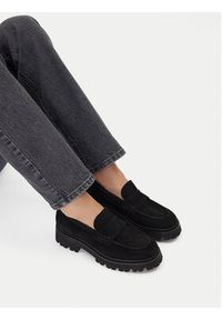 Badura Loafersy C-AVAH-25050LM Czarny. Kolor: czarny. Materiał: zamsz, skóra #7