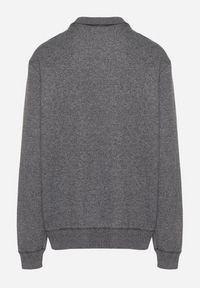 Born2be - Jasnoszary Ocieplany Kardigan z Wełną Zapinany na Suwak Acendrie. Okazja: na spotkanie biznesowe, na co dzień. Kolekcja: plus size. Kolor: szary. Materiał: wełna. Styl: klasyczny, biznesowy, casual