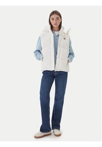 Tommy Jeans Bezrękawnik Tjw Alaska Grid Down Vest DW0DW21627 Écru Regular Fit. Kolor: kremowy. Materiał: syntetyk. Długość rękawa: bez rękawów #6