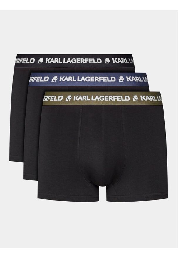 Karl Lagerfeld - KARL LAGERFELD Komplet 3 par bokserek 240M2108 Kolorowy. Materiał: bawełna. Wzór: kolorowy