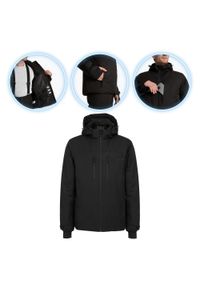 Kurtka narciarska męska KADVA Edge X Jacket. Kolor: czarny. Sezon: zima. Styl: wakacyjny #1