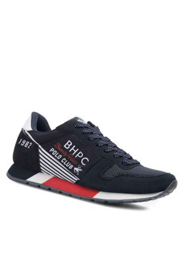 Beverly Hills Polo Club Sneakersy INSIGNIA-01 Granatowy. Kolor: niebieski. Materiał: materiał