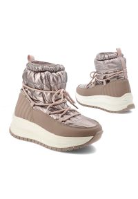 Złoty Róż Śniegowce Filippo Stylowe Damskie Buty Na Platformie. Kolor: złoty. Obcas: na platformie. Styl: elegancki #6