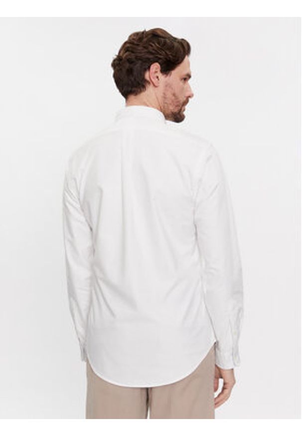 Polo Ralph Lauren Koszula 710767441007 Biały Slim Fit. Typ kołnierza: polo. Kolor: biały. Materiał: bawełna