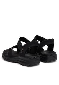 skechers - Skechers Sandały 163534/BBK Czarny. Kolor: czarny. Materiał: skóra #6