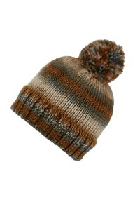 Regatta - Damska Dzianinowa Czapka Frosty VI. Kolor: beżowy, wielokolorowy, zielony. Materiał: dzianina. Sezon: zima. Styl: sportowy #1