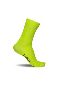 LUXA - Skarpetki Rowerowe Unisex Luxa Classic. Kolor: zielony, wielokolorowy, żółty. Materiał: elastan, poliamid #1