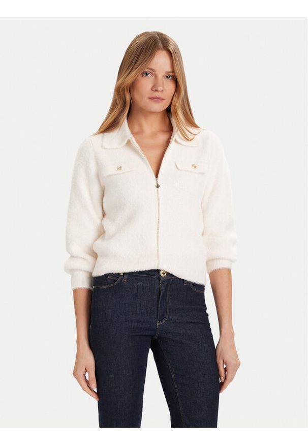 Morgan Kardigan 232-MDOMI Écru Regular Fit. Materiał: syntetyk
