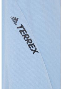 adidas TERREX - adidas Performance kurtka sportowa GQ4255 przejściowa. Kolor: niebieski. Materiał: materiał. Styl: sportowy