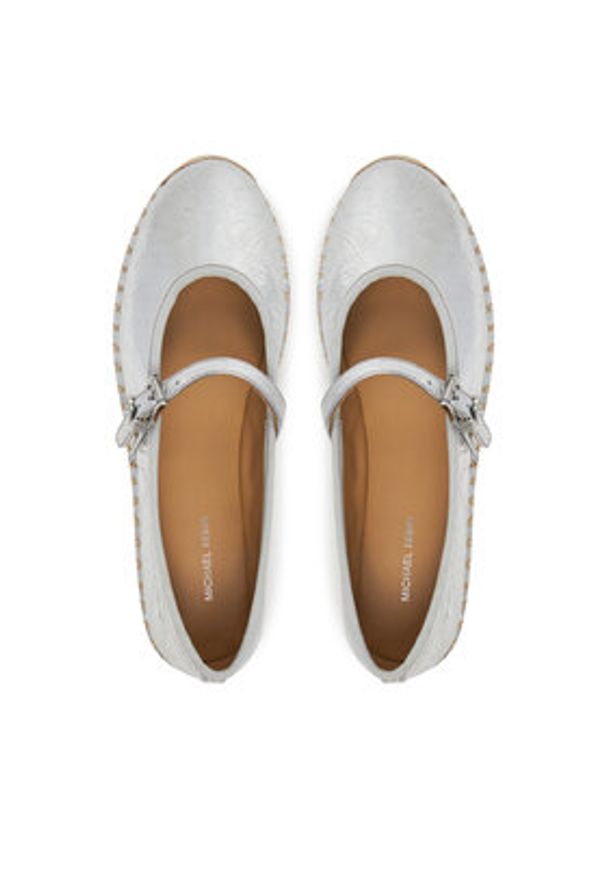 MICHAEL Michael Kors Espadryle Lynn 40S5LYFP2M Srebrny. Kolor: srebrny. Materiał: skóra