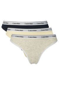 Calvin Klein Underwear Komplet stringów LV00QD5209 Kolorowy. Materiał: bawełna. Wzór: kolorowy #1