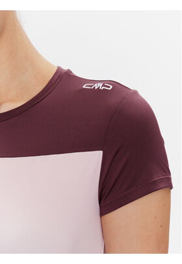 CMP Koszulka techniczna 33N6186 Bordowy Regular Fit. Kolor: czerwony. Materiał: syntetyk
