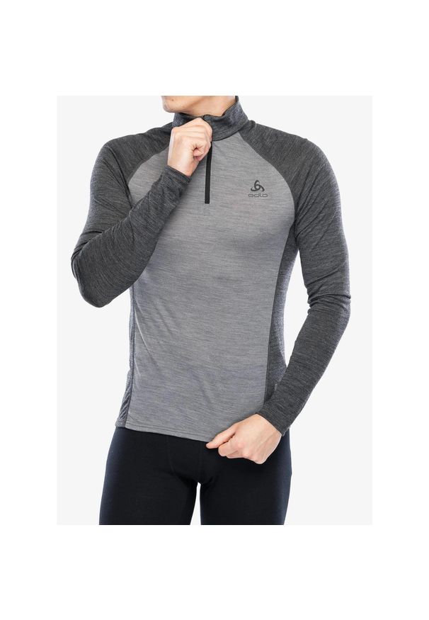 Bluza termiczna męska Odlo Natural Performance PW 150 BL. Kolor: szary