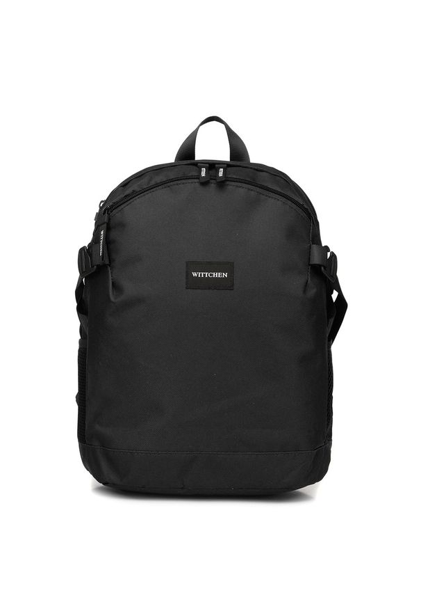 Wittchen - Plecak basic mały. Kolor: czarny. Materiał: poliester. Wzór: paski. Styl: casual