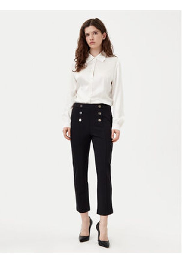 Motivi Chinosy P039Q003467N Czarny Slim Fit. Kolor: czarny. Materiał: wiskoza