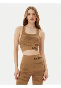 EA7 Emporio Armani Biustonosz sportowy 7W000517 AF13714 U6054 Brązowy. Kolor: brązowy. Materiał: syntetyk