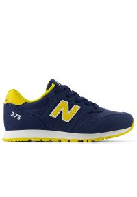 Buty New Balance YC373VJ2 - granatowe. Okazja: na co dzień, na uczelnię. Kolor: niebieski. Materiał: guma, materiał, syntetyk. Szerokość cholewki: normalna. Model: New Balance 373