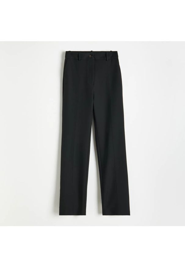 Reserved - Eleganckie spodnie - Czarny. Kolor: czarny. Styl: elegancki