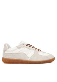 Nokwol Sneakersy August Biały. Kolor: biały. Materiał: skóra, zamsz