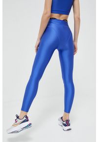 Puma legginsy sportowe Dare To damskie kolor niebieski gładkie. Kolor: niebieski. Materiał: skóra, dzianina. Wzór: gładki. Styl: sportowy #2
