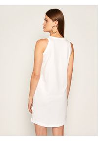 Champion Sukienka codzienna Jacquard 112769 Biały Regular Fit. Okazja: na co dzień. Kolor: biały. Materiał: bawełna. Typ sukienki: proste. Styl: casual #2