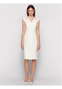 BOSS - Boss Sukienka codzienna Dulipa 50451351 Biały Slim Fit. Okazja: na co dzień. Kolor: biały. Materiał: syntetyk. Typ sukienki: proste. Styl: casual #2