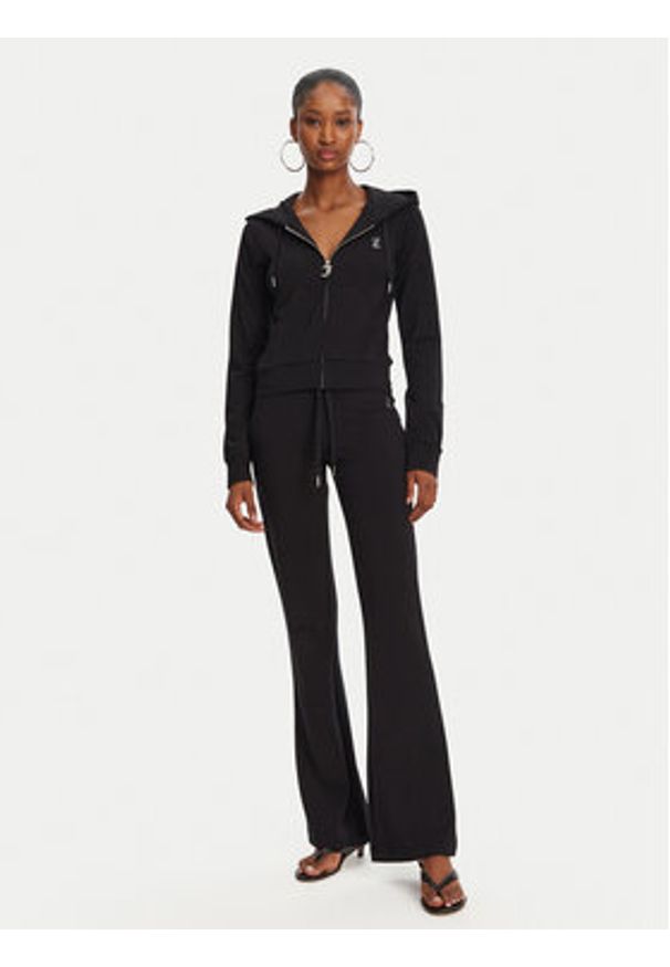 Juicy Couture Bluza Ola JCWAS125310 Czarny Slim Fit. Kolor: czarny. Materiał: bawełna