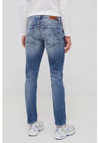 Tommy Jeans jeansy SCANTON BF2136 męskie. Kolor: niebieski