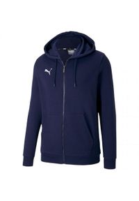Puma - Męska Bluza Z Kapturem Team Goal 23 Z Pełnym Zamkiem Błyskawicznym. Typ kołnierza: kaptur. Kolor: niebieski