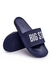 Big-Star - Męskie Klapki Big Star MM174321 Granatowe niebieskie. Okazja: na plażę. Kolor: niebieski. Sezon: lato #6