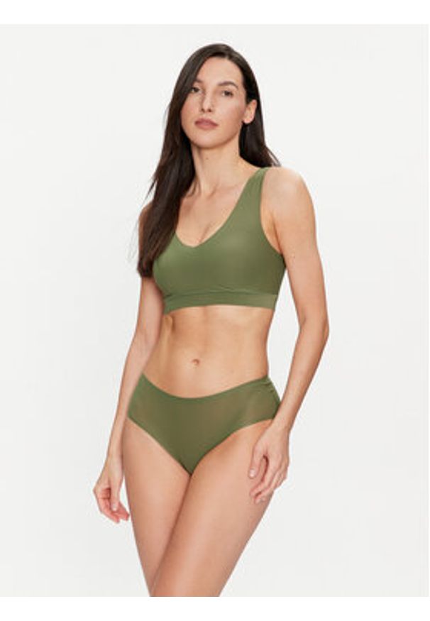 Chantelle Biustonosz top Soft Stretch C16A10 Zielony. Kolor: zielony. Materiał: syntetyk