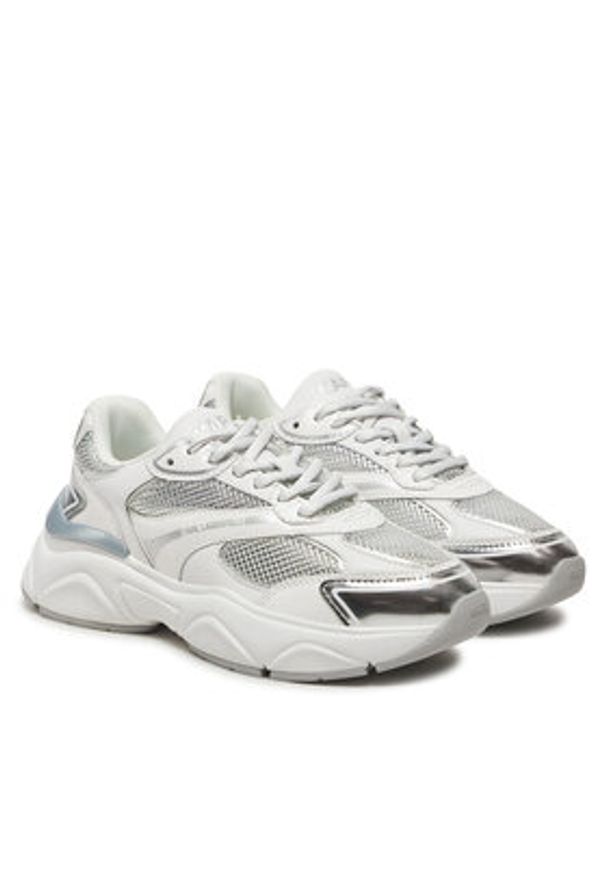 Karl Lagerfeld - KARL LAGERFELD Sneakersy Komet KL65624M Biały. Kolor: biały. Materiał: skóra