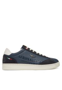 Sneakersy Aeronautica Militare. Kolor: niebieski