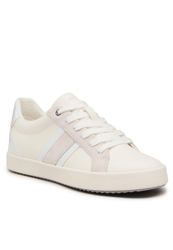 Sneakersy Geox D Blomiee G D356HG 05402 C1R1Z Optic White/White. Kolor: biały. Materiał: skóra