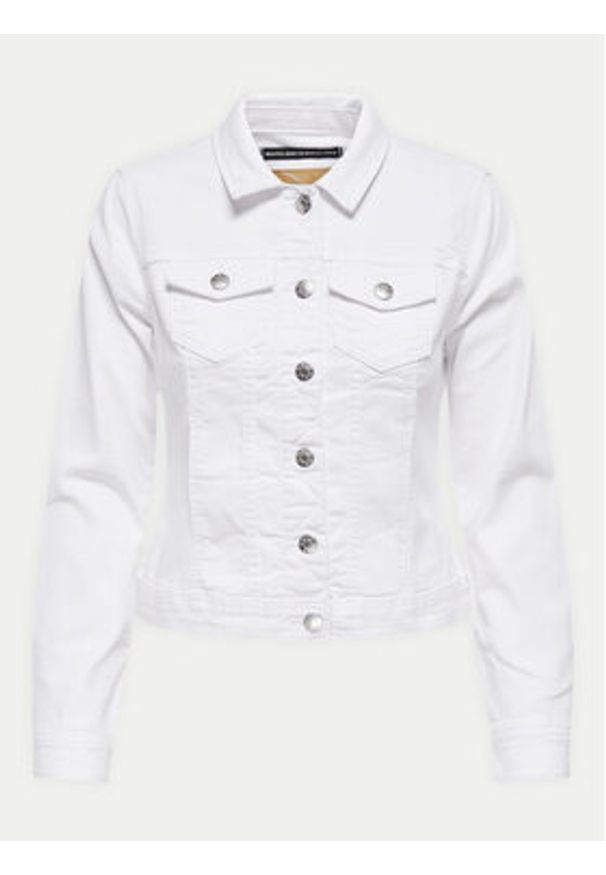 only - ONLY Kurtka jeansowa Woder 15243147 Biały Regular Fit. Kolor: biały. Materiał: bawełna