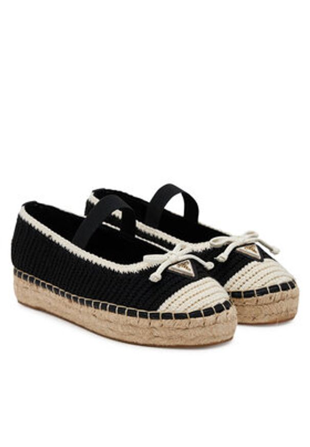 Guess Espadryle FLJJON FAB02 Czarny. Kolor: czarny. Materiał: materiał